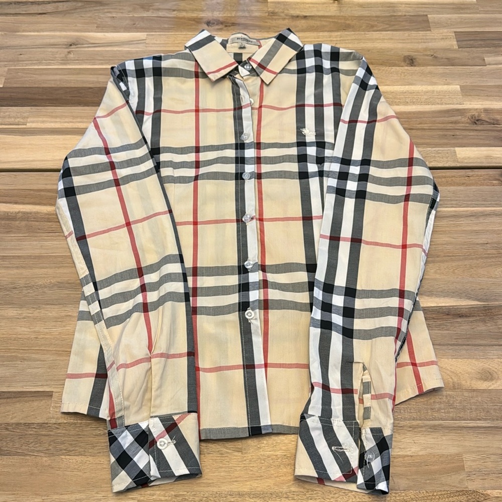 Authentic Burberry Women’s Brit Nova Check  - Size L look at measurements